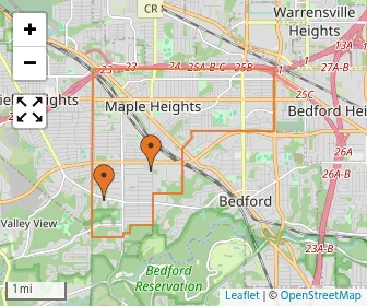 Area schools map